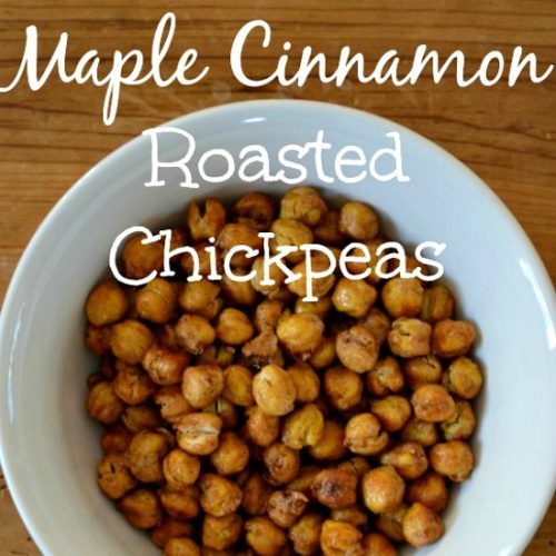 Maple Cinnamon Roasted Chickpeas