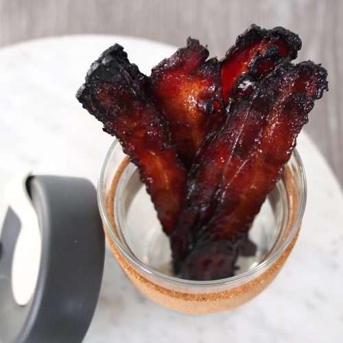 Maple and Coffee Glazed Bacon