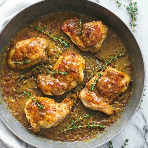 Maple Mustard Glazed Chicken