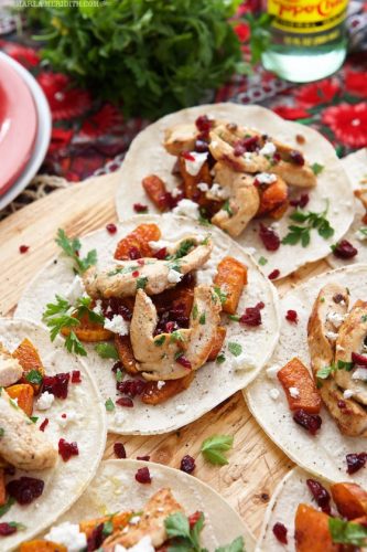 Roasted Butternut Squash & Turkey Tacos