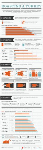 This infographic from Column Five gives all the background detail necessary to cook the perfect turkey!