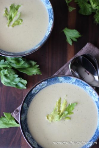 Creamy Celery and Fennel Soup with Rotisserie Chicken