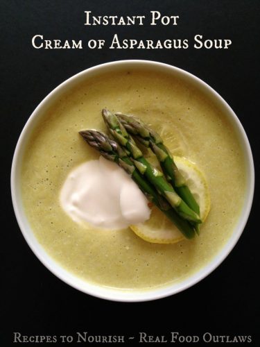 Instant Pot Cream of Asparagus Soup