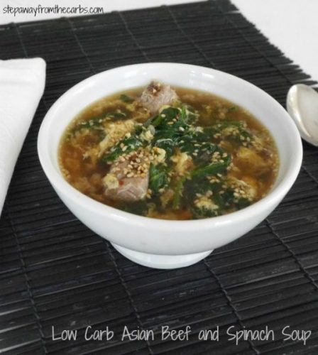 Low Carb Asian Beef Spinach Soup