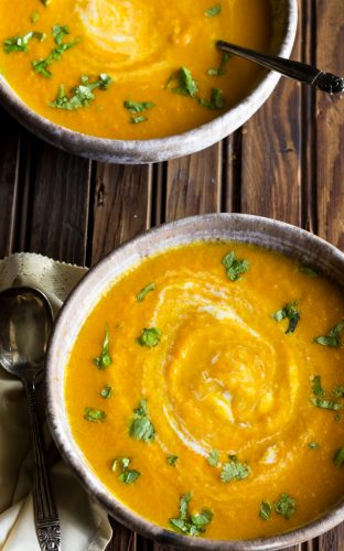 Paleo Carrot and Coriander Soup