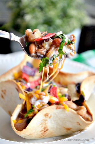 Slow Cooker Chicken Bean Burrito Soup